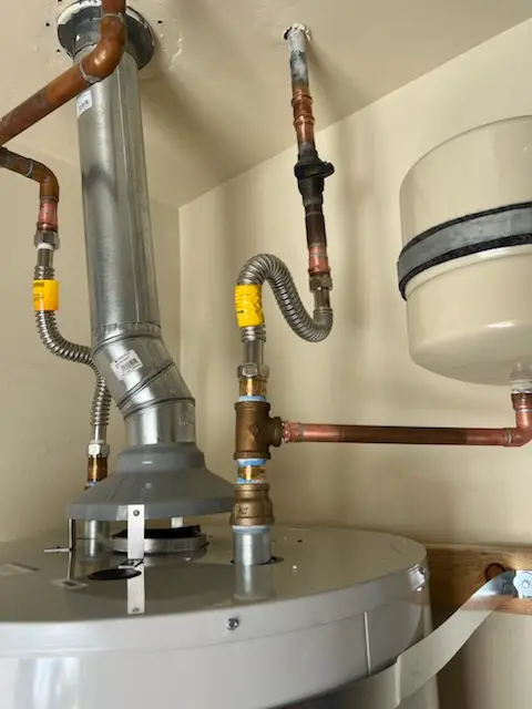 Water heater installation and plumbing repair in Ledgewood