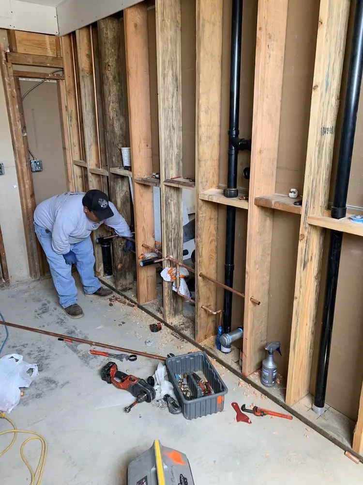 Commercial rough-in plumbing for Gas Line Repair in Ledgewood